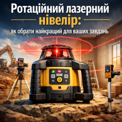 Ротаційний лазерний нівелір: як обрати найкращий для ваших завдань